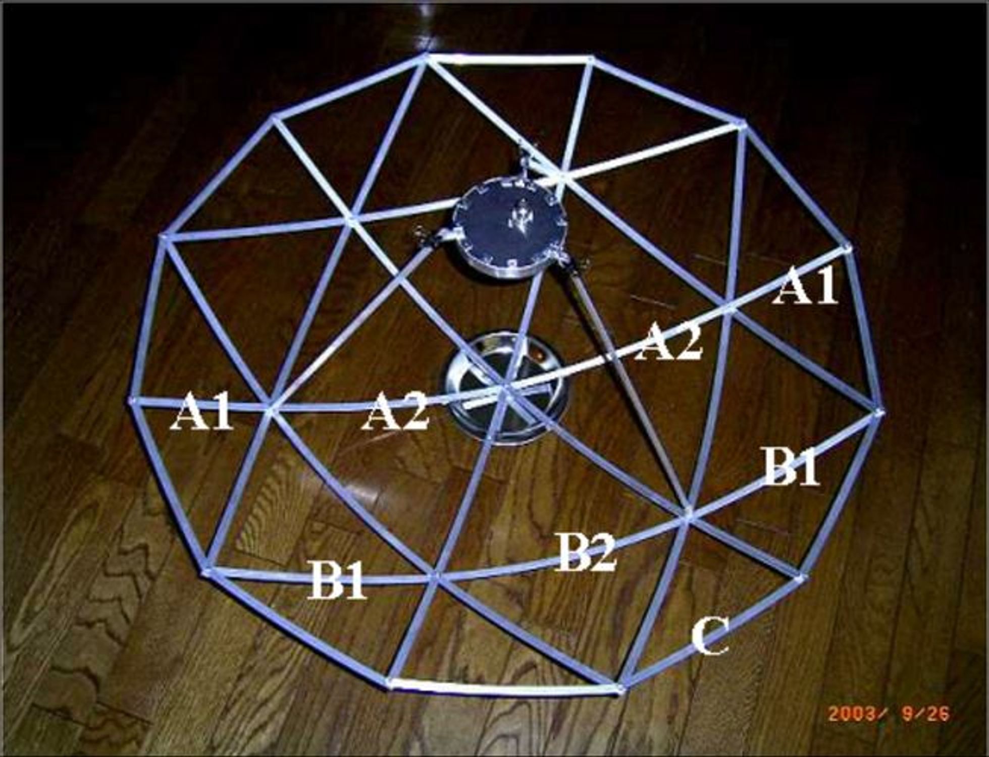 Parabolic dish layout